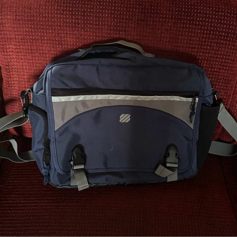 Stylish Navy and Gray Men's Bag